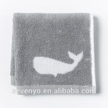 common jacquard fish grey Face Towel wash cloth Soft FT -034